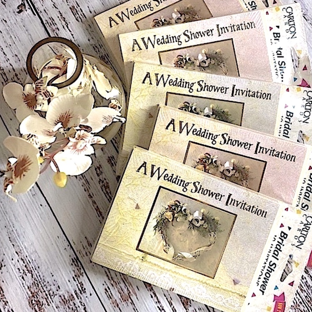 NWT Vintage Carlton Cards Bridal Shower
Invitations NOS Sealed (50 Total)